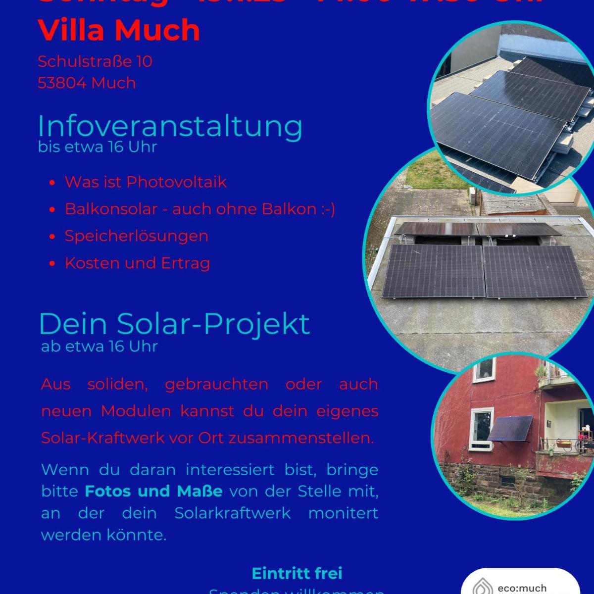 Solawi Much – mehr als Gemüse –&nbsp;Solarparty